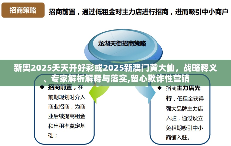 新奥2025天天开好彩或2025新澳门黄大仙，战略释义、专家解析解释与落实,留心欺诈性营销